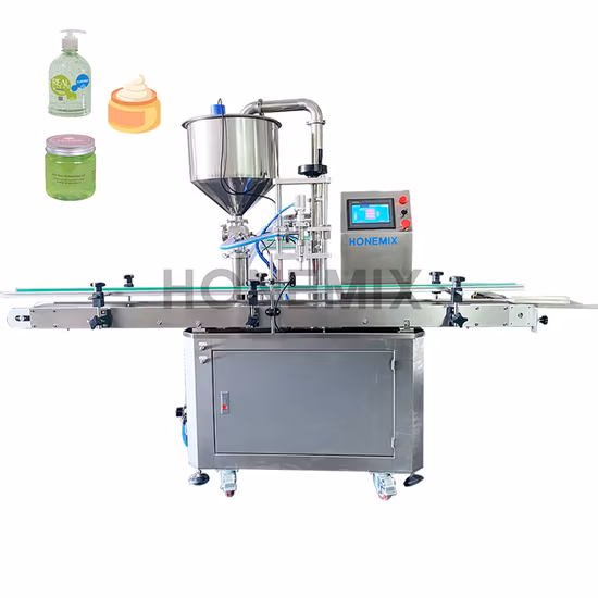 Hone Auto Cosmetic Paste Shampoo Liquid Soap Bottle Food Tomato Jar Sauce Filling Machine Lobe Pump